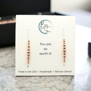 Wish - Copper & Silver Earrings Bijou by SAM   