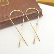 Gold & Silver Threader Earrings Earrings Bijou by SAM   