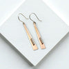 Copper - Long Triangles Earrings Bijou by SAM