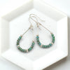 Lane - Silver & Turquoise Earrings Bijou by SAM