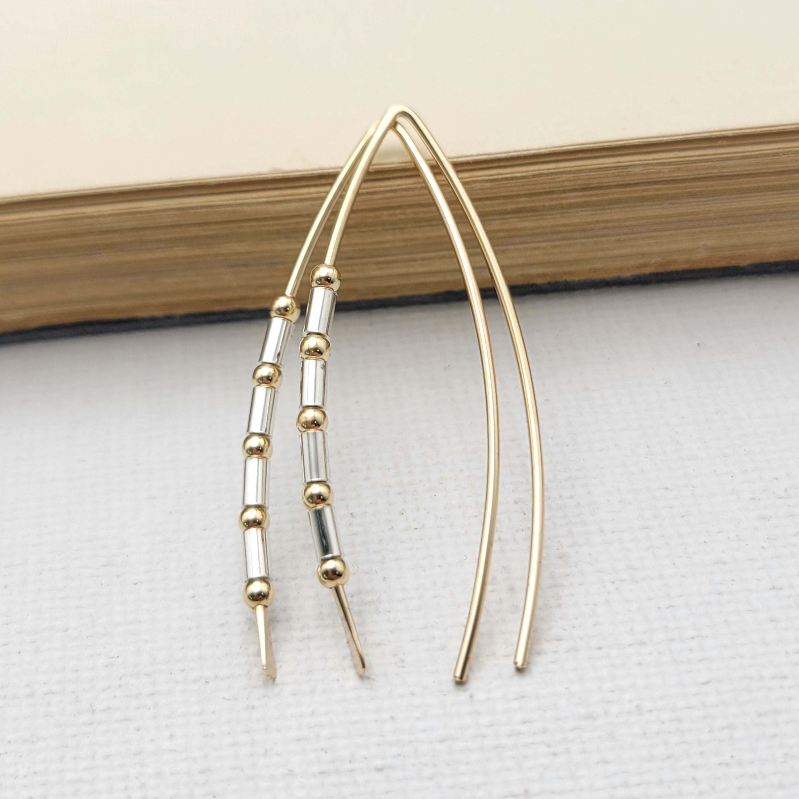 Wish - Luxe Gold & Silver Earrings Earrings Bijou by SAM   