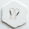Ribbon - Gold & Purple Earrings Bijou by SAM