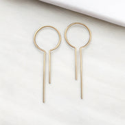 Key to My Heart - Gold Earrings Bijou by SAM
