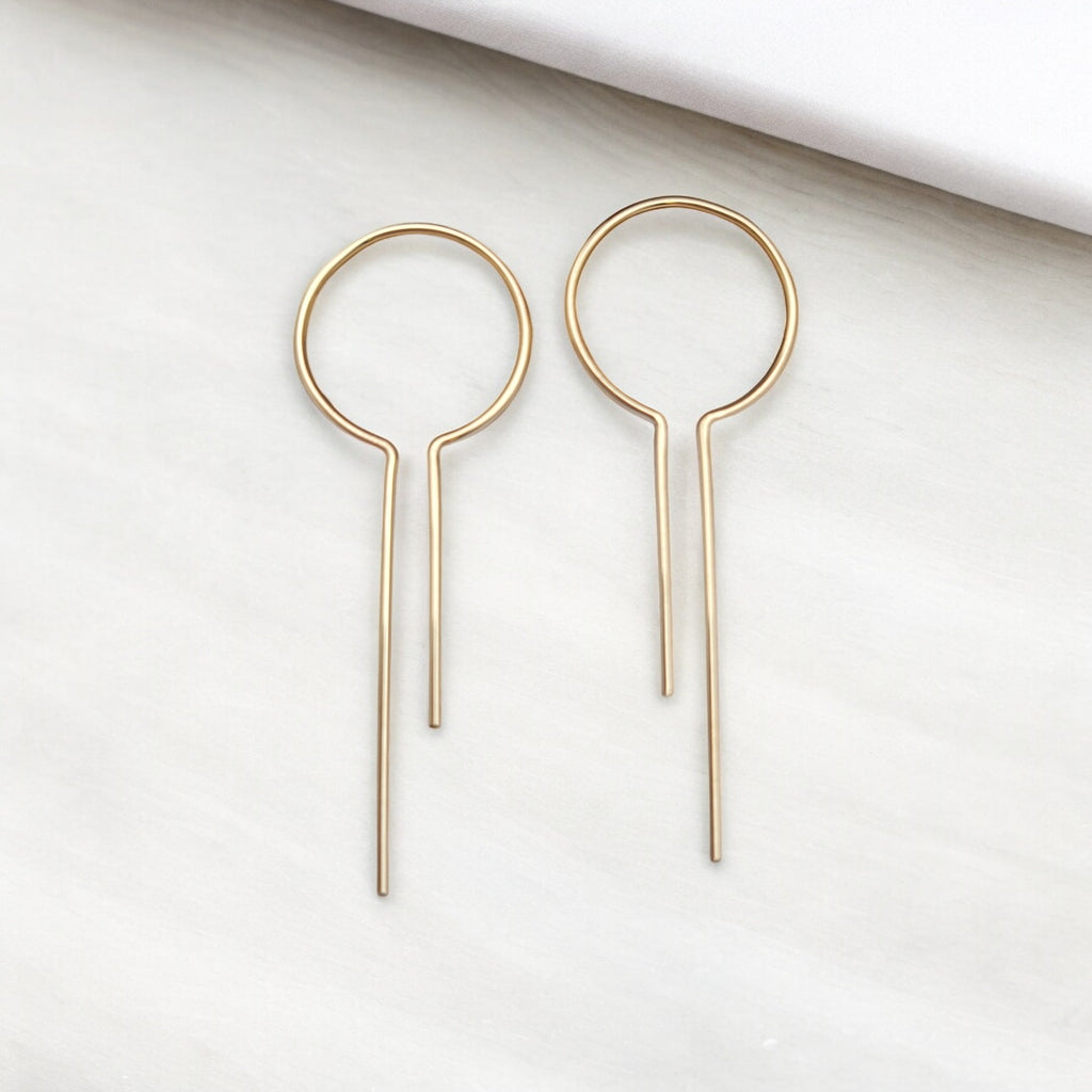 Key to My Heart - Gold Earrings Etsy   