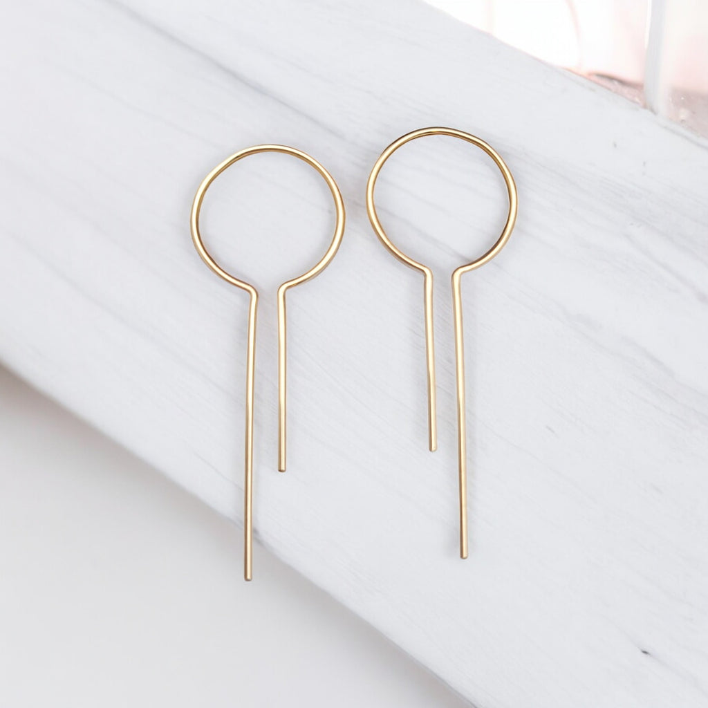 Key to My Heart - Gold Earrings Etsy   