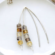 Wish - Montana Agate Threaders Earrings Bijou by SAM   