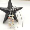 Wish - Silver & Aqua Terra Jasper Earrings Bijou by SAM   