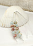 Wish - Silver & Aqua Terra Jasper Earrings Bijou by SAM   