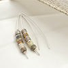 Wish - Crazy Lace Agate & Silver Earrings Bijou by SAM   