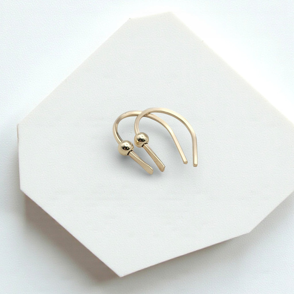 Hugs - Gold & Gold Earrings Etsy