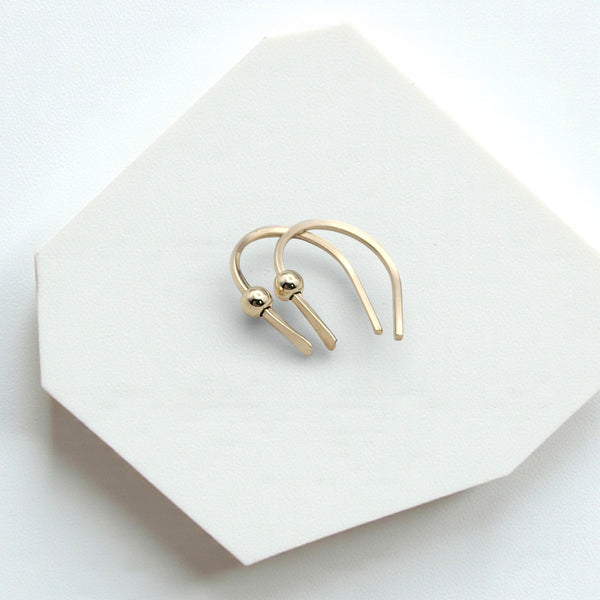 Hugs - Gold & Gold Earrings Etsy