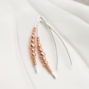 Wish - Copper & Silver Earrings Bijou by SAM   