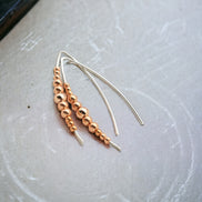 Wish - Copper & Silver Earrings Bijou by SAM   