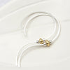 Open Heart - Silver and Gold Earrings Bijou by SAM   