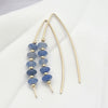 Wish - Gold & Blue Aventurine Earrings Bijou by SAM   