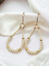 Lane - Gold & Pearl Luster Earrings Bijou by SAM Gold Fill