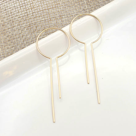 Key to My Heart - Gold Earrings Bijou by SAM