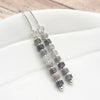 Boho - Eagle Eye Gemstone & Silver Earrings Bijou by SAM   