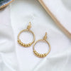 Aiden - Gold Beaded Studs Earrings Bijou by SAM   