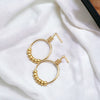 Aiden - Gold Beaded Studs Earrings Bijou by SAM   