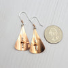 Copper - Shiny Triangle Earrings Earrings Bijou by SAM   
