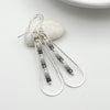 Harley - Silver & Gray Earrings Bijou by SAM   