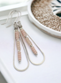 Harley - Silver & Soft Pink Earrings Bijou by SAM   