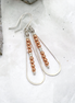 Harley - Silver & Copper Earrings Bijou by SAM   
