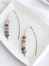 Wish - Gold & Amethyst Earrings Bijou by SAM   