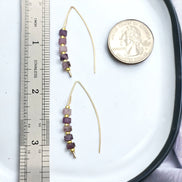 Wish - Gold & Amethyst Earrings Bijou by SAM   