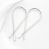 Ribbon - Silver Threader Earrings Earrings Bijou by SAM   