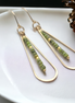 Harley - Gold & Chartreuse Green Earrings Bijou by SAM   