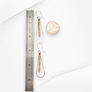 Harley - Gold & Peach Earrings Bijou by SAM   