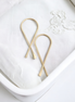 Ribbon - Gold Earrings Bijou by SAM   