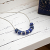 Necklace - Silver & Lapis Lazuli Necklace Bijou by SAM   