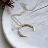 Necklace - Silver Open Circle with Silver Necklace Bijou by SAM   