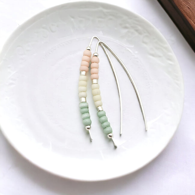 Wish - Silver & Pastel Earrings Bijou by SAM   