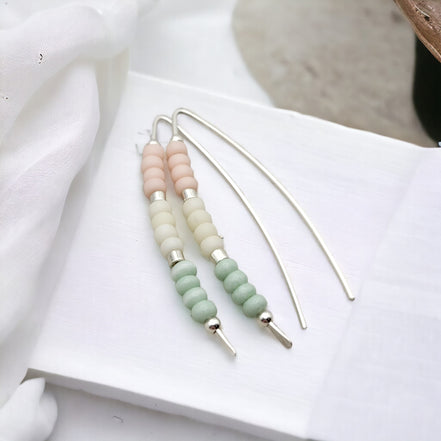 Wish - Silver & Pastel Earrings Bijou by SAM   