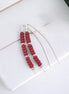 Wish - Red Miyuki Beads Earrings Bijou by SAM   