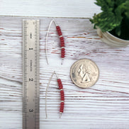 Wish - Red Miyuki Beads Earrings Bijou by SAM   