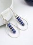 Lane - Silver with Lapis Lazuli Earrings Bijou by SAM Sterling Silver