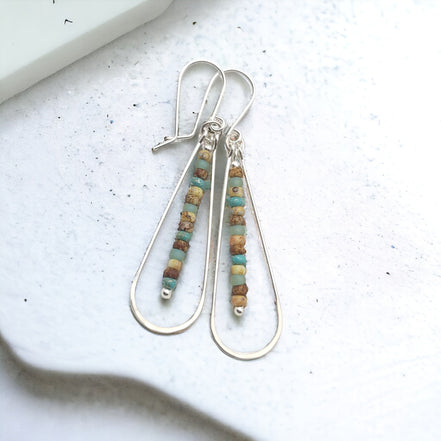 Harley - Neutral Beads Earrings Bijou by SAM   