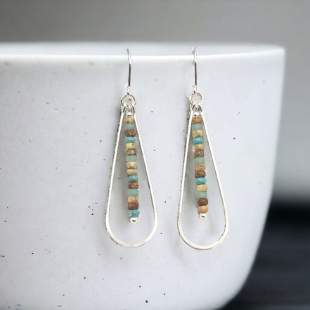 Harley - Neutral Beads Earrings Bijou by SAM   
