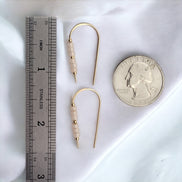 Cheval - Gold & Pale Pink Earrings Etsy   