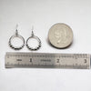 Aiden - Small Sterling Silver Hoop with Silver Beads Earrings Bijou by SAM   