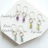 Mini Gemstone Hoops - Sunny Day Earrings Bijou by SAM