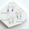 Mini Gemstone Hoops - Sunny Day Earrings Bijou by SAM