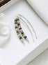 Wish - Silver, Tan & Blue Earrings Bijou by SAM   