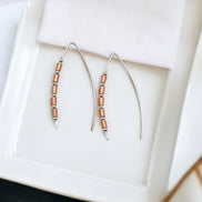 Wish - Copper Tube Beads Earrings Bijou by SAM   
