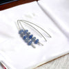 Wish - Silver & Blue Aventurine Earrings Etsy   